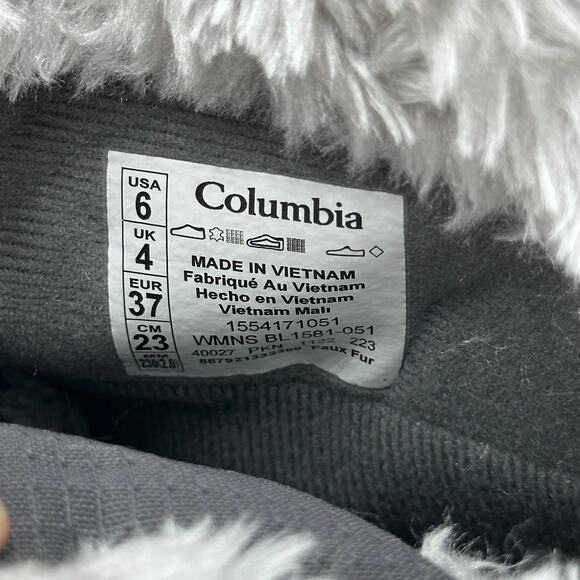 NWT Columbia Ice Maiden II Gray Winter Boots Womens Size 6 200g Insulation NEW - Picture 15 of 16